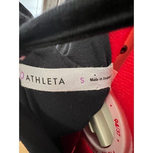 Athleta halter striped midi dress with built-in shelf bra athleisure casual - Picture 7 of 8